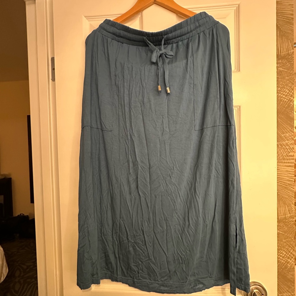 dip Blue Maxi Skirt & Tank Top